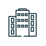 Office building icon illustration